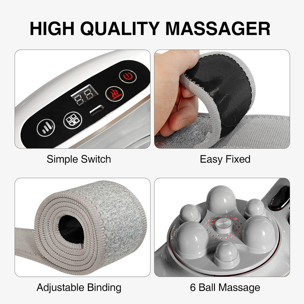 Masseur abdominal automatique à usages multiples pour la taille et l'abdomen, le dos, le cou et les jambes
