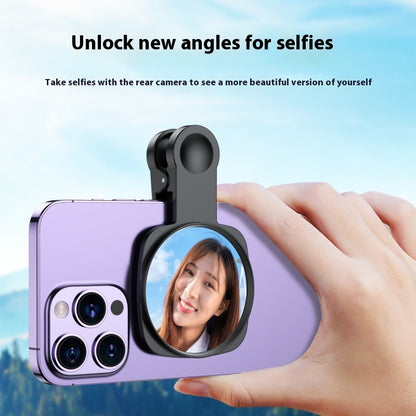 Caméra arrière de téléphone avec miroir réfléchissant et auto-prise de vue