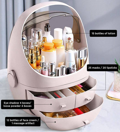 Rangement cosmétique étanche à l'eau et à la poussière