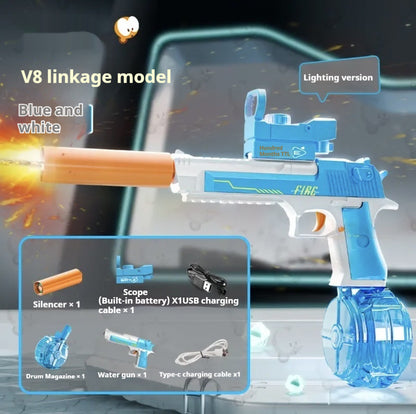 Pistolet à eau électrique avec effet de flamme