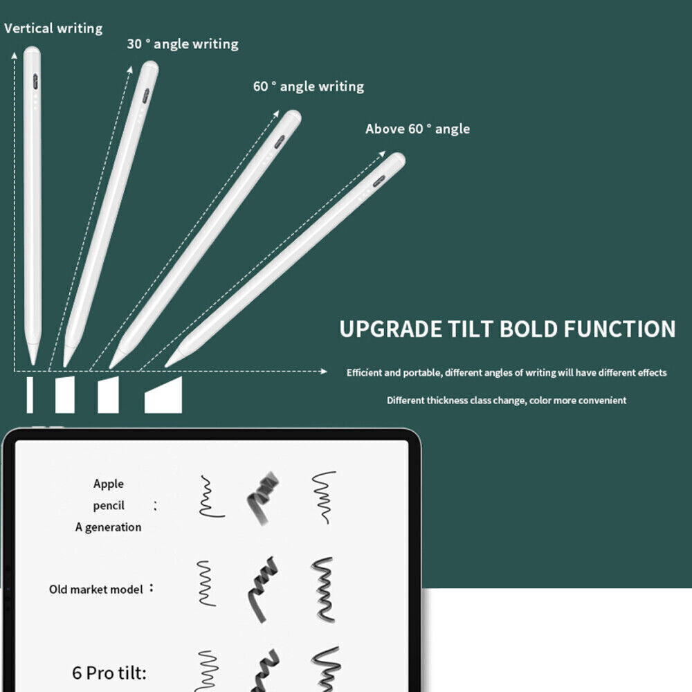 Stylet Bluetooth pour iPad 6, 7, 8, 9 et 10e génération (2018-2024)