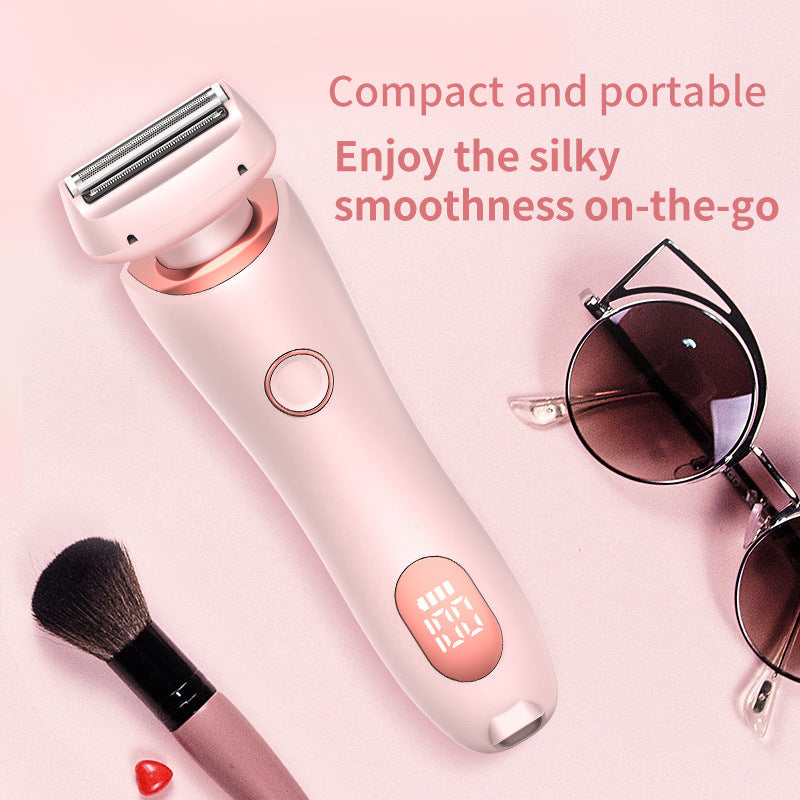Épilateur 2 en 1 rechargeable par USB pour femmes, rasoir pour le corps