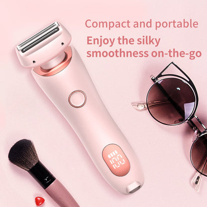 Épilateur 2 en 1 rechargeable par USB pour femmes, rasoir pour le corps