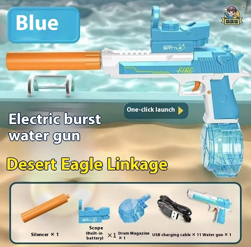 Pistolet à eau électrique avec effet de flamme