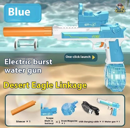 Pistolet à eau électrique avec effet de flamme