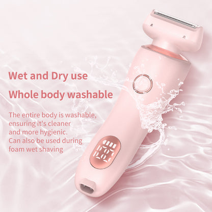 Épilateur 2 en 1 rechargeable par USB pour femmes, rasoir pour le corps