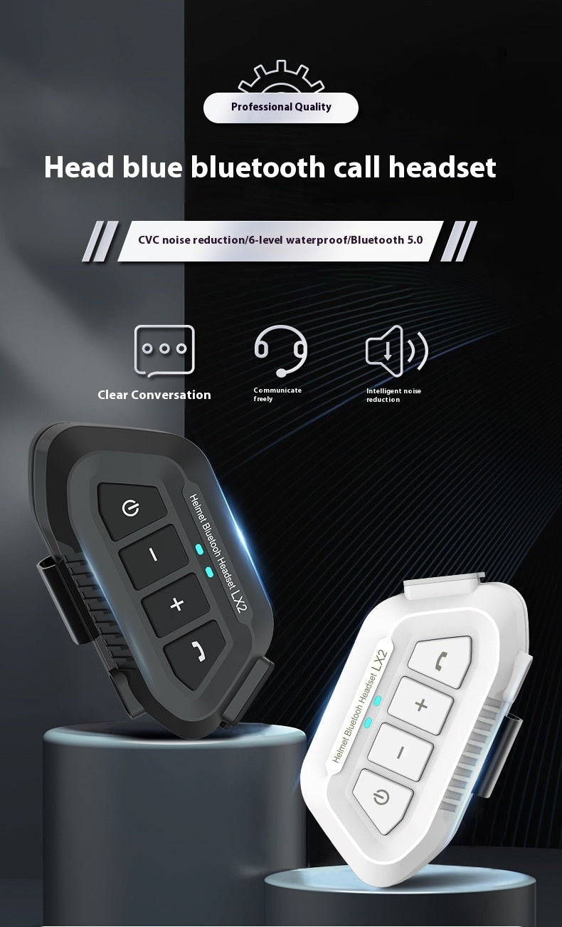 Bilateral Stereo Long Endurance Waterproof Rider Wireless Headset