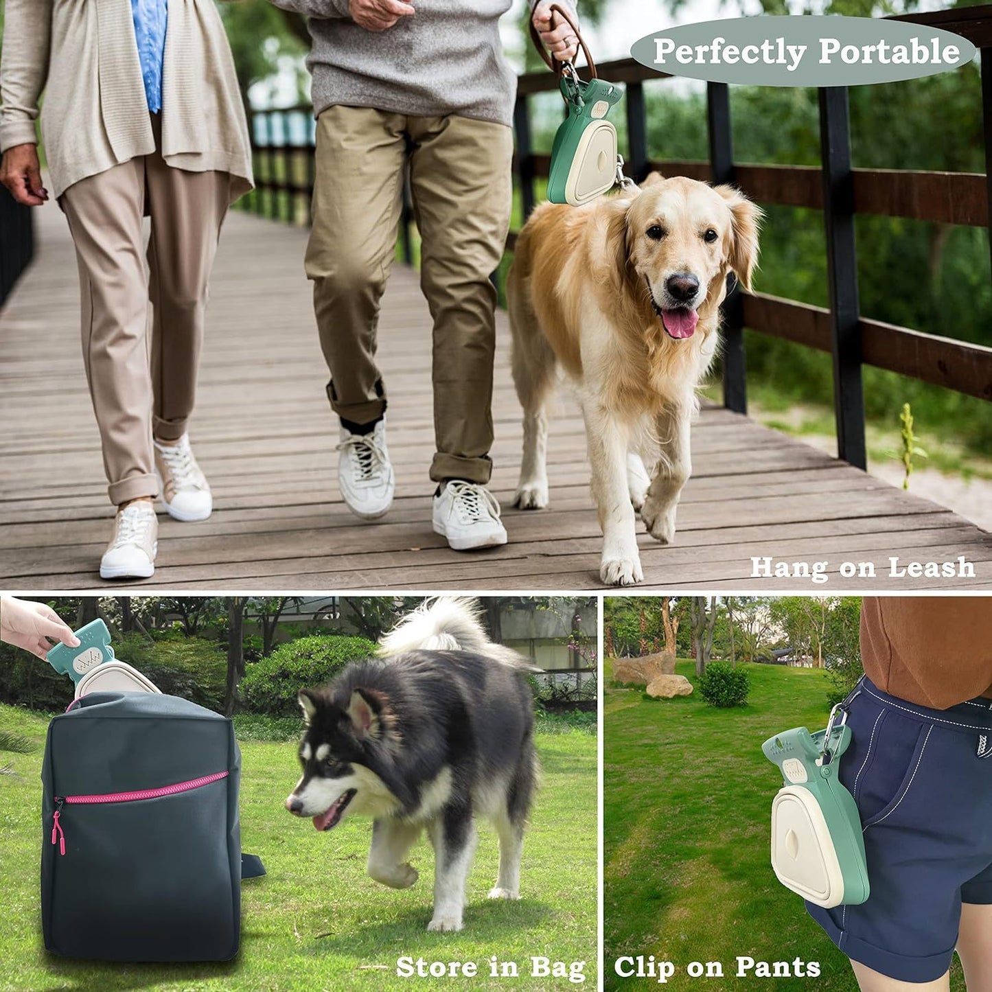 Ramasse-crottes portable  pour promener les chiens, petits et grands