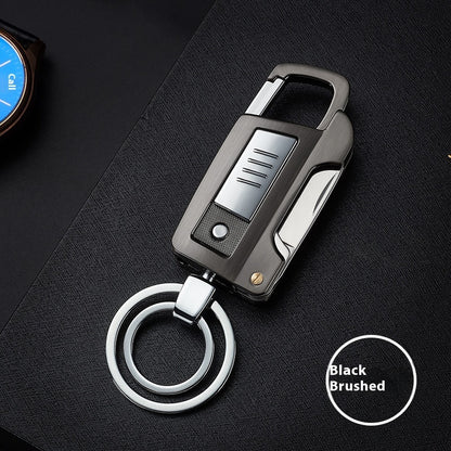Porte-clés multifonctionnel avec allume-cigare et chargeur USB