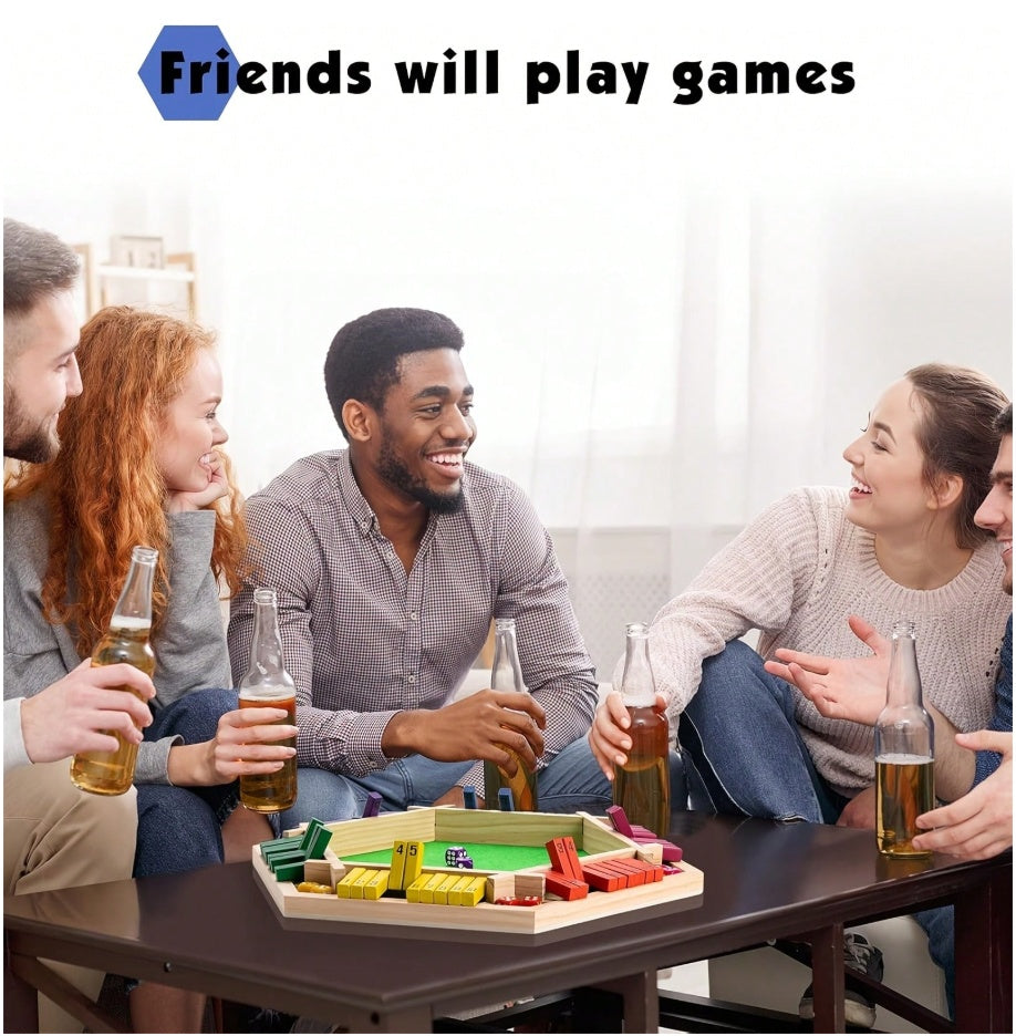 Jeu de dés Shut  6 faces colorées, jeu de mathématiques éducatif