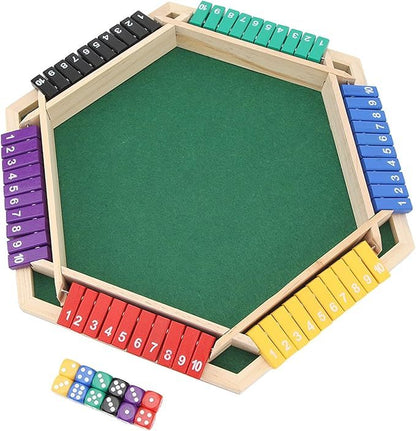 Jeu de dés Shut  6 faces colorées, jeu de mathématiques éducatif