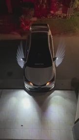 Car Rearview Mirror Courtesy Lamp Angel Wings